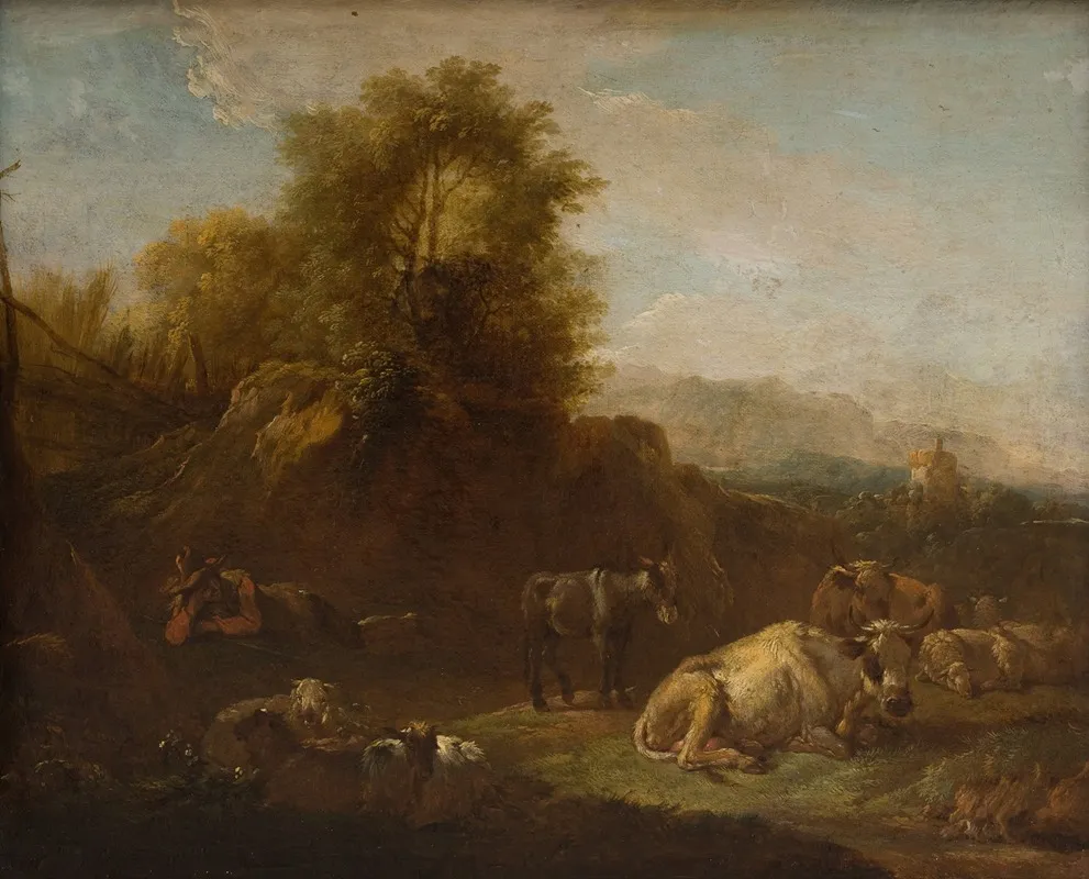 Landscape With Animals And A Shepherd