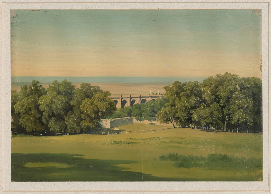 Landscape With Arcades Among Trees