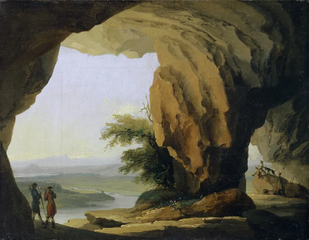 Landscape With Beatus Cave by Caspar Wolf - Canvas Print