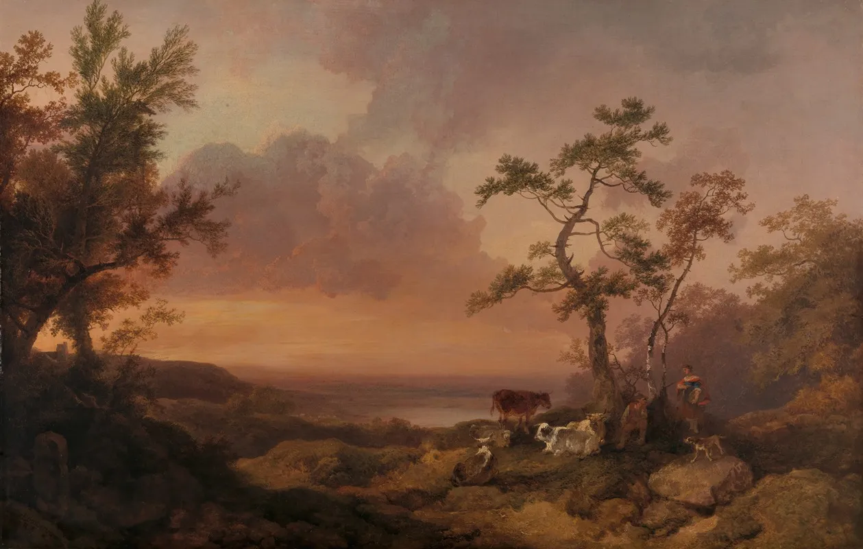 Landscape With Cattle And Peasant 2