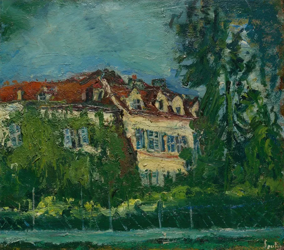 Landscape With House by Chaïm Soutine - Canvas Print