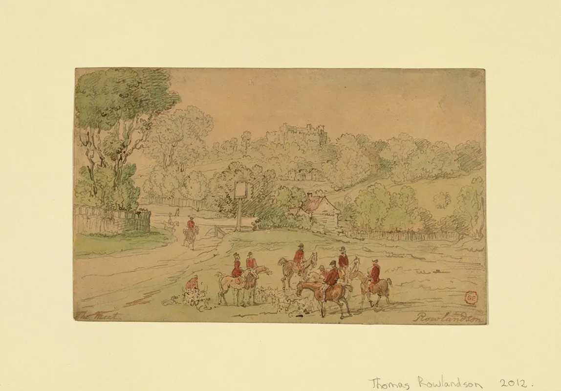 Landscape With Hunting Scene