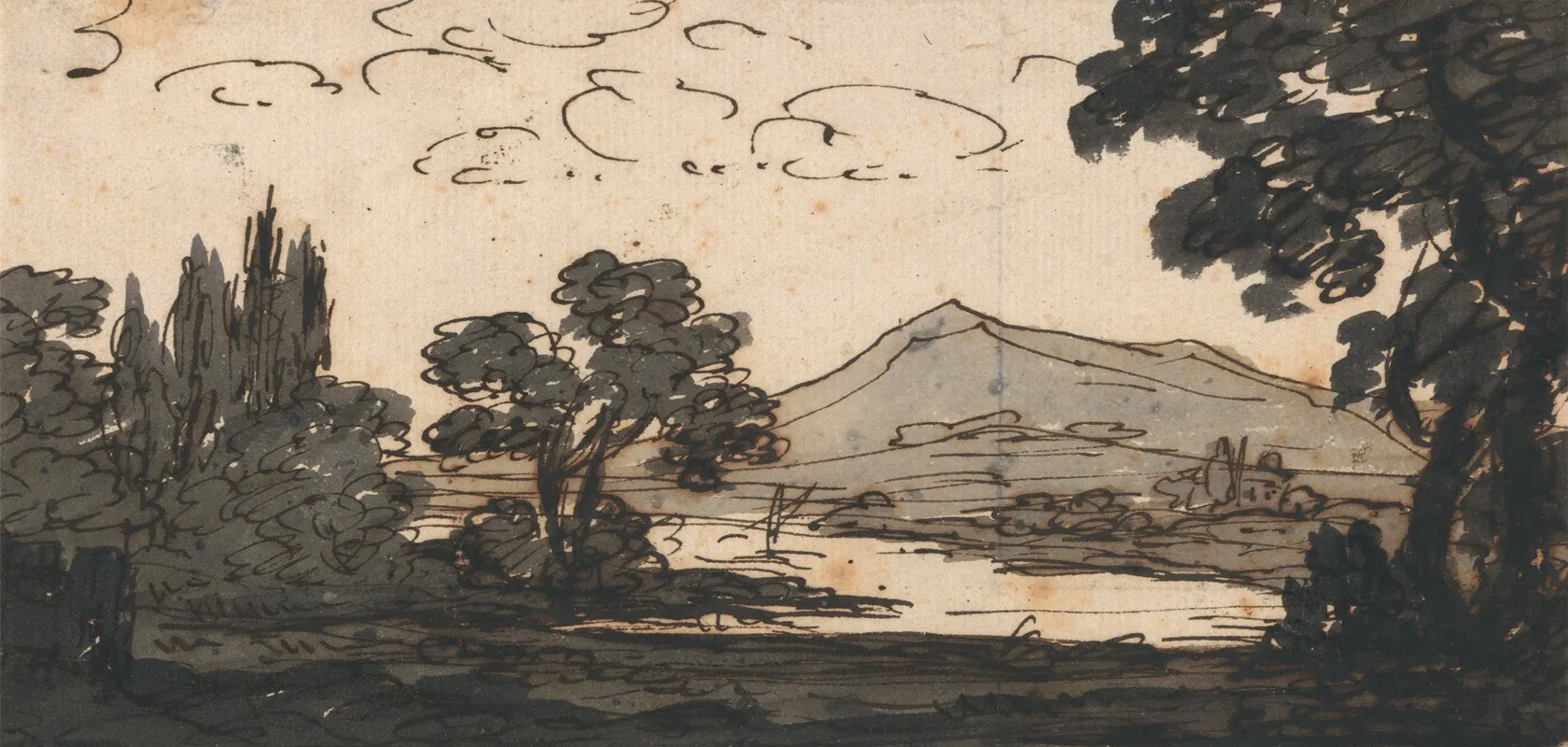 Landscape With Mountain And Lake