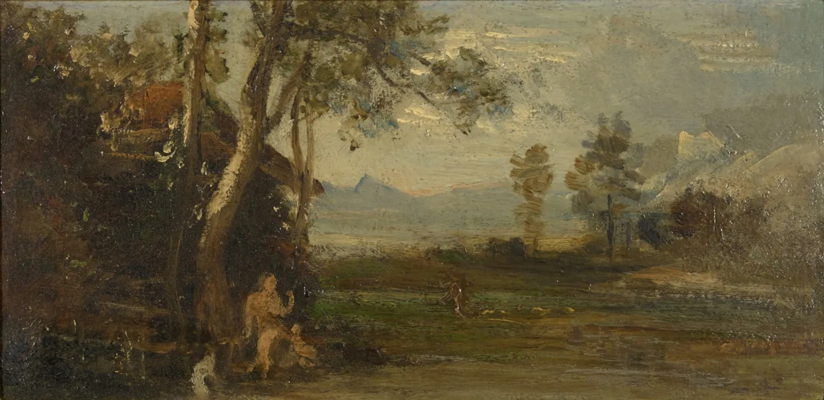 Landscape With Nude Figure