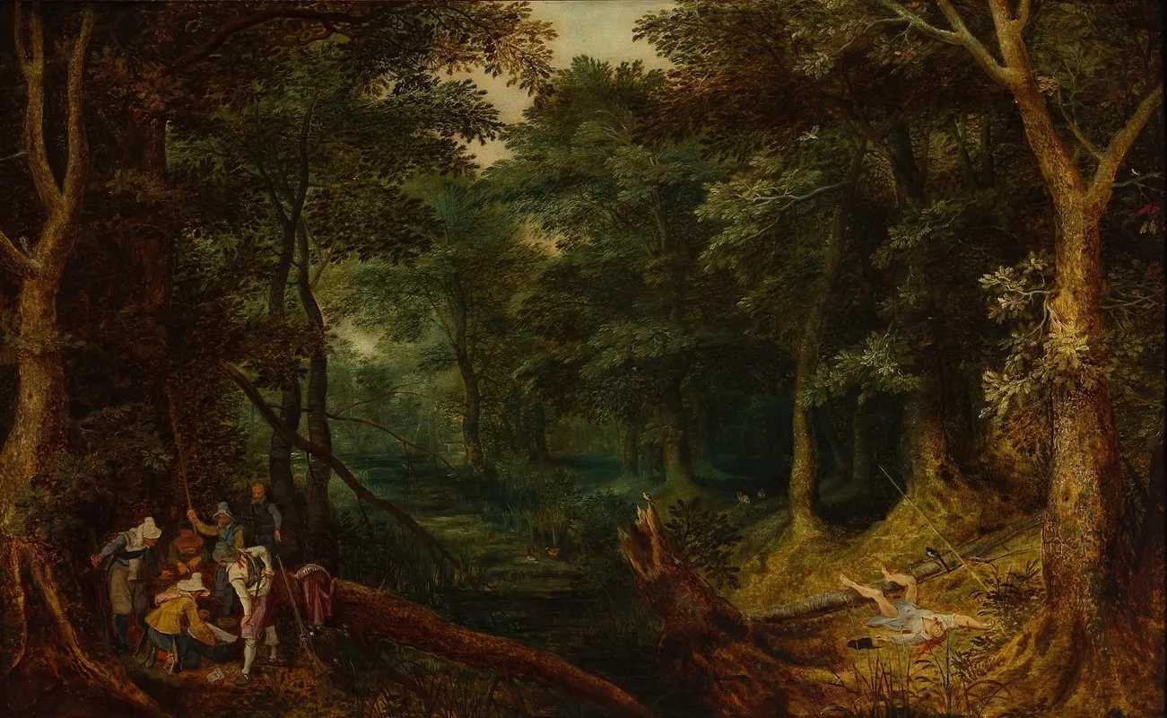 Landscape With Robbers Dividing The Loot