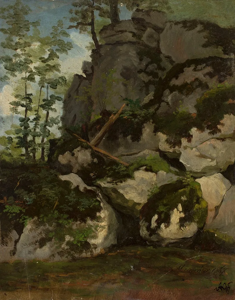 Landscape With Rocks From The Vicinity Of Mzurow