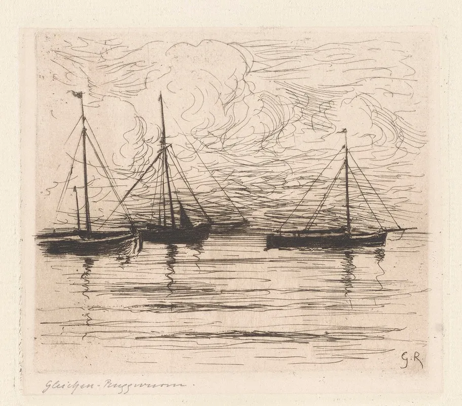Landscape With Sailing Ships