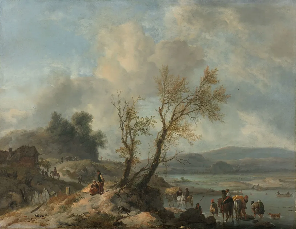 Landscape With Sandy Path Beside A River