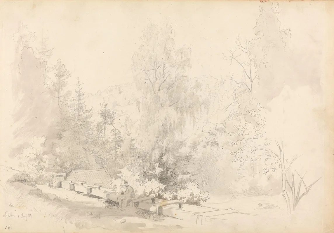 Landscape With Seated Male Figure