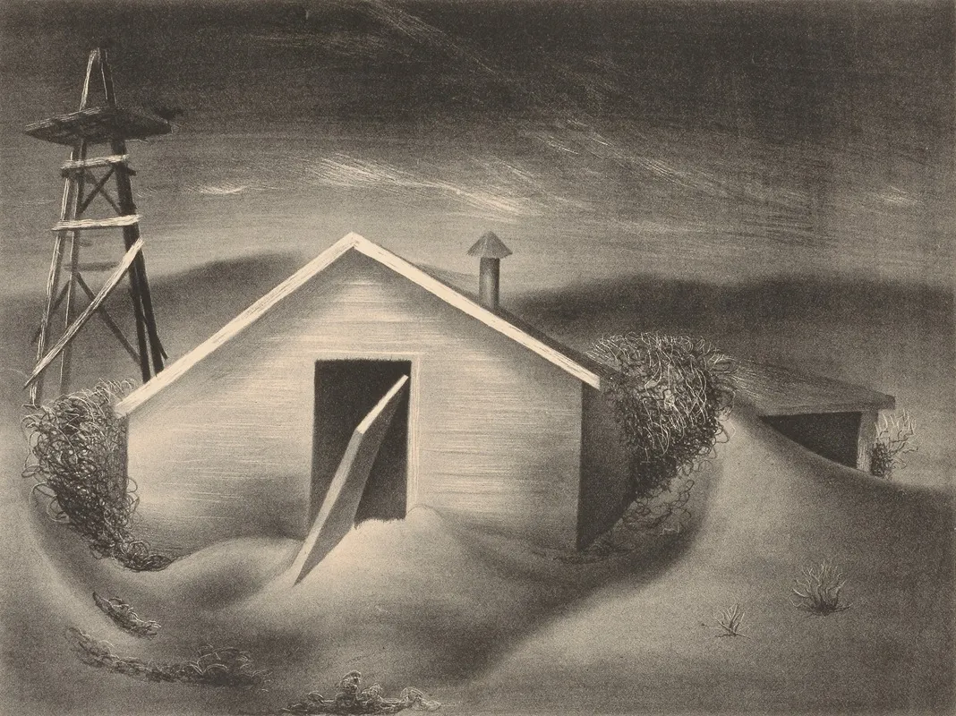 Landscape With Shack After Windstorm