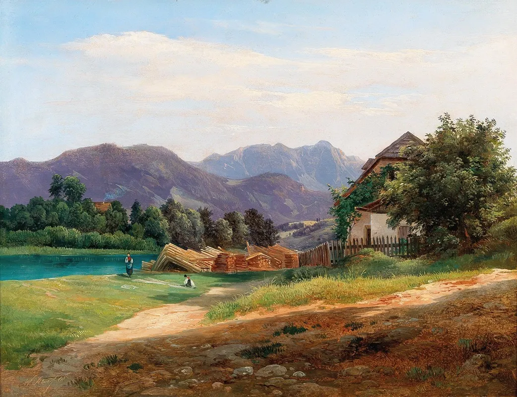 Landscape With Stored Timber