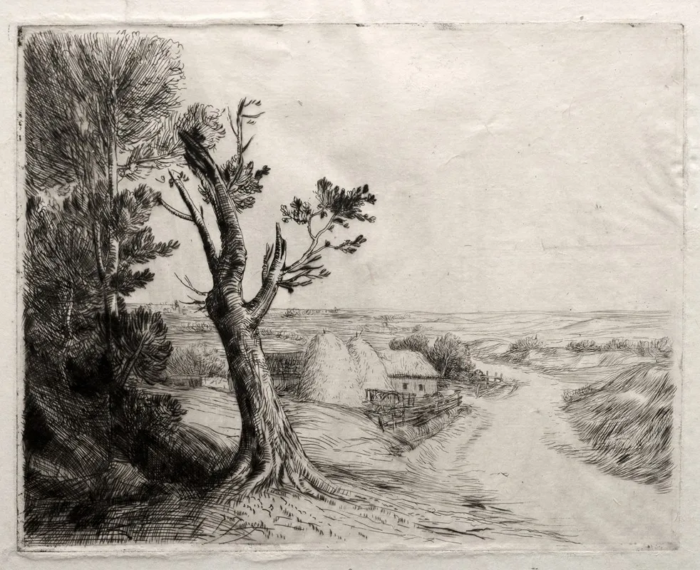 Landscape With Strawstacks