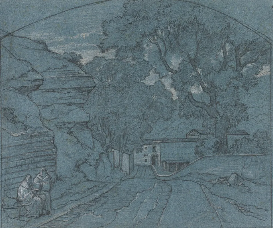 Landscape With Two Monks