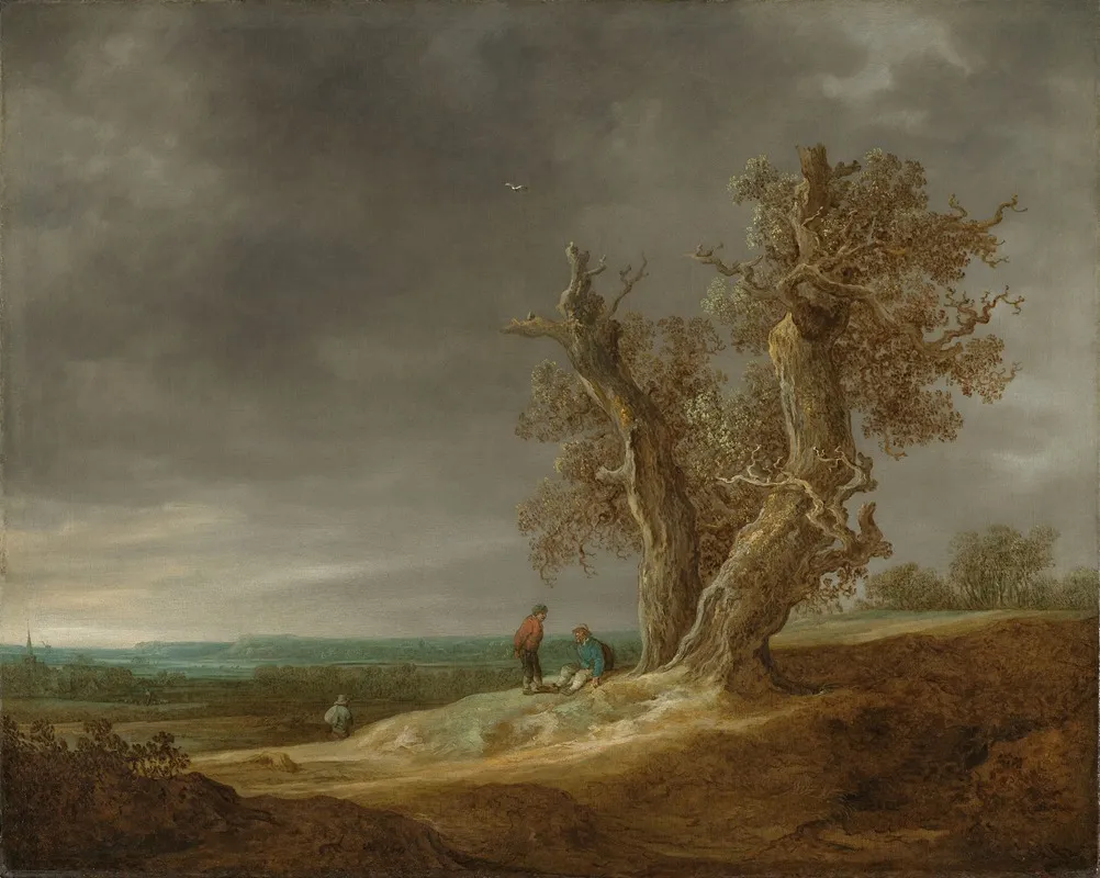 Landscape With Two Oaks