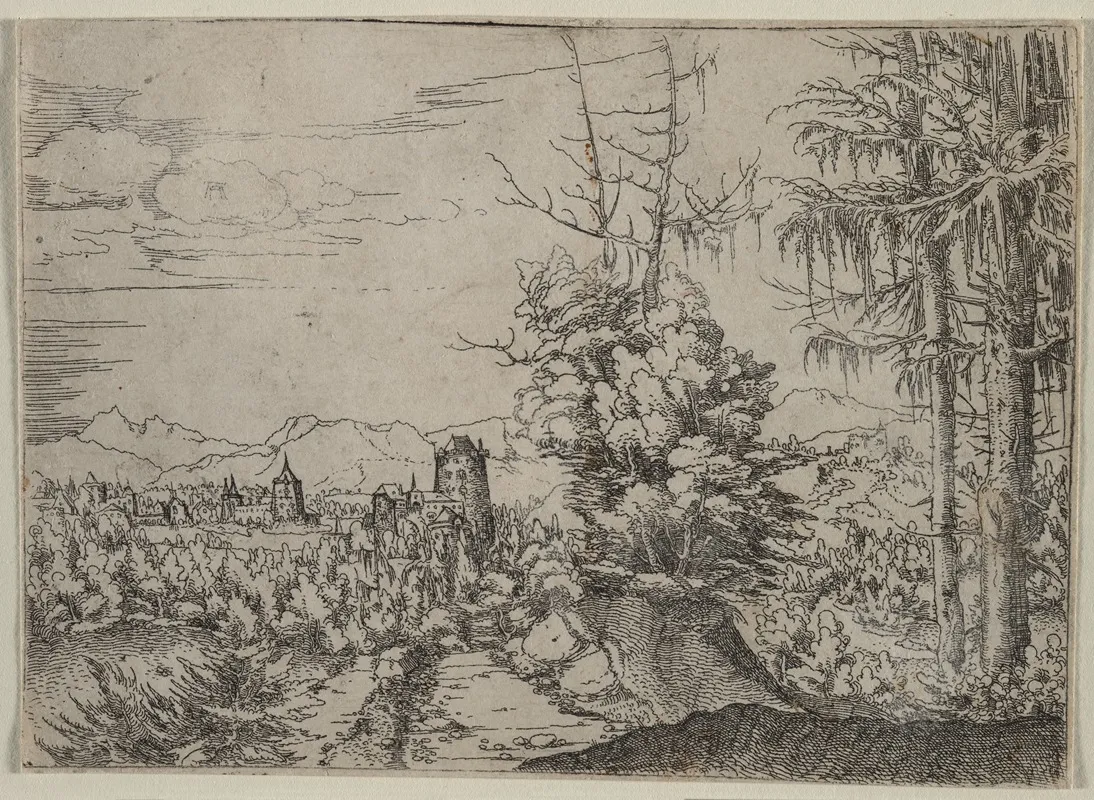 Landscape With Two Pines