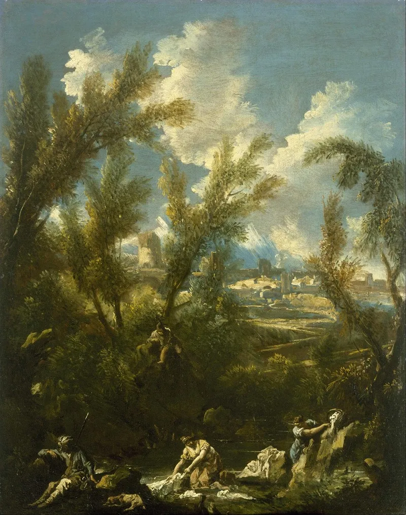Landscape With Washerwoman
