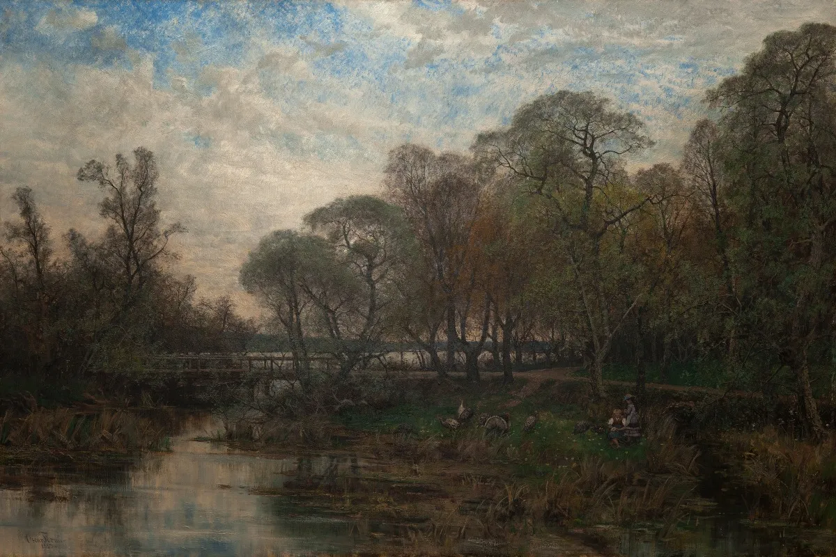 Landscape With Water And Trees
