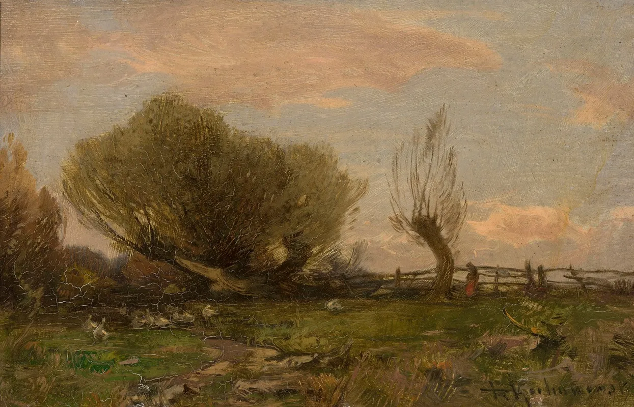 Landscape With Willows