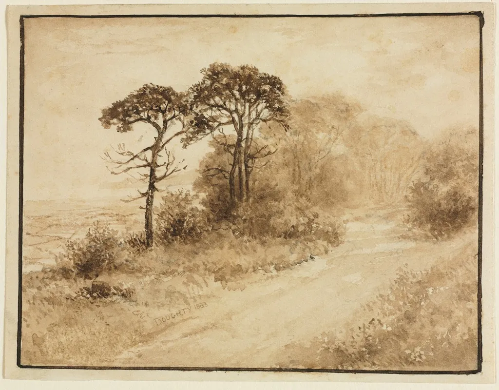Landscape With Winding Road by Thomas Doughty - Canvas Print