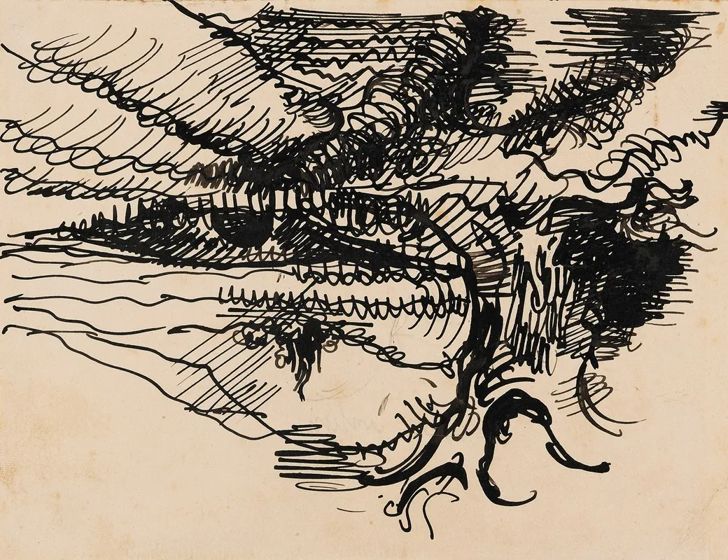 Landschaft 16 by Wilhelm Morgner - Canvas Print