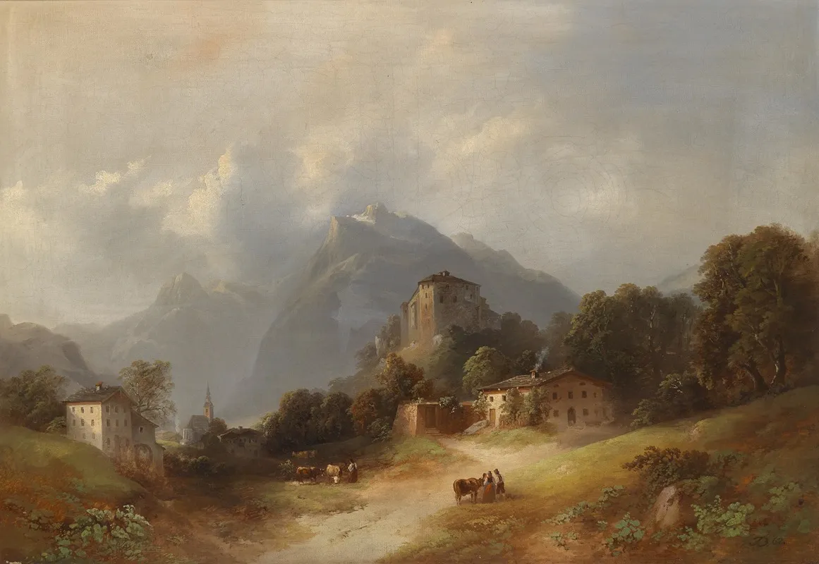 Landschaft 20 by Franz Barbarini - Canvas Print