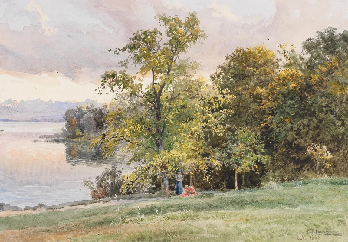 Landschaft Am Starnberger See by Edward Theodore Compton - Canvas Print