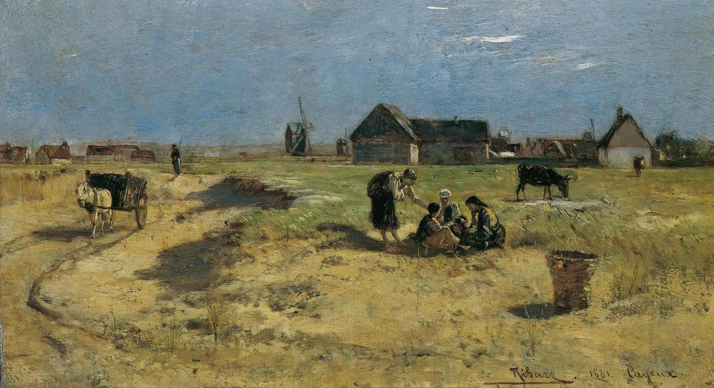Landschaft Aus Cayeux by Rudolf Ribarz - Canvas Print