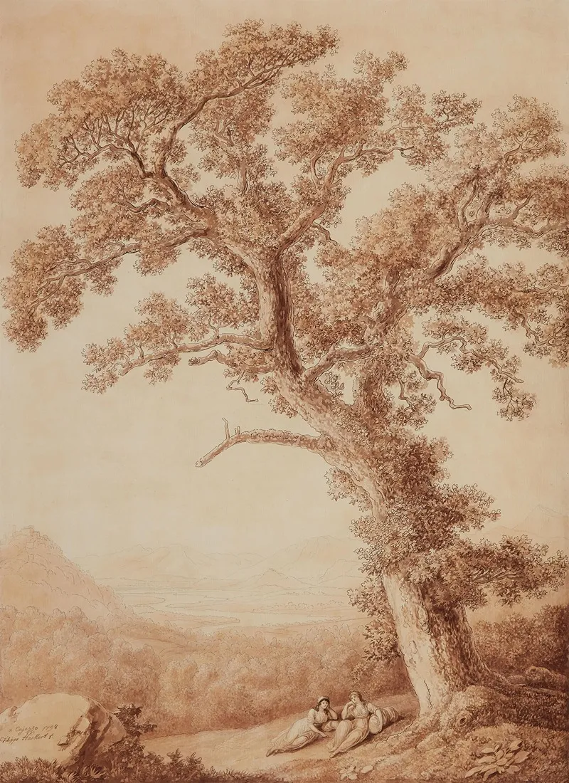 Landschaft Bei Cajazzo by Jacob Philipp Hackert - Canvas Print