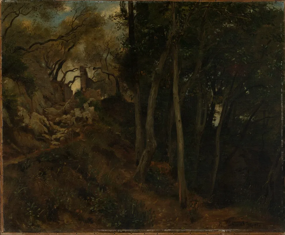 Landschaft Bei Lerici by Albert Lang - Canvas Print