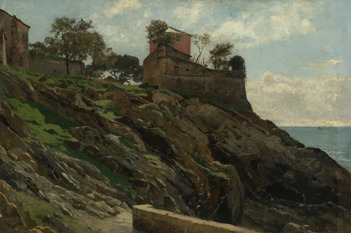 Landschaft Bei Nervi by Paul von Ravenstein - Canvas Print
