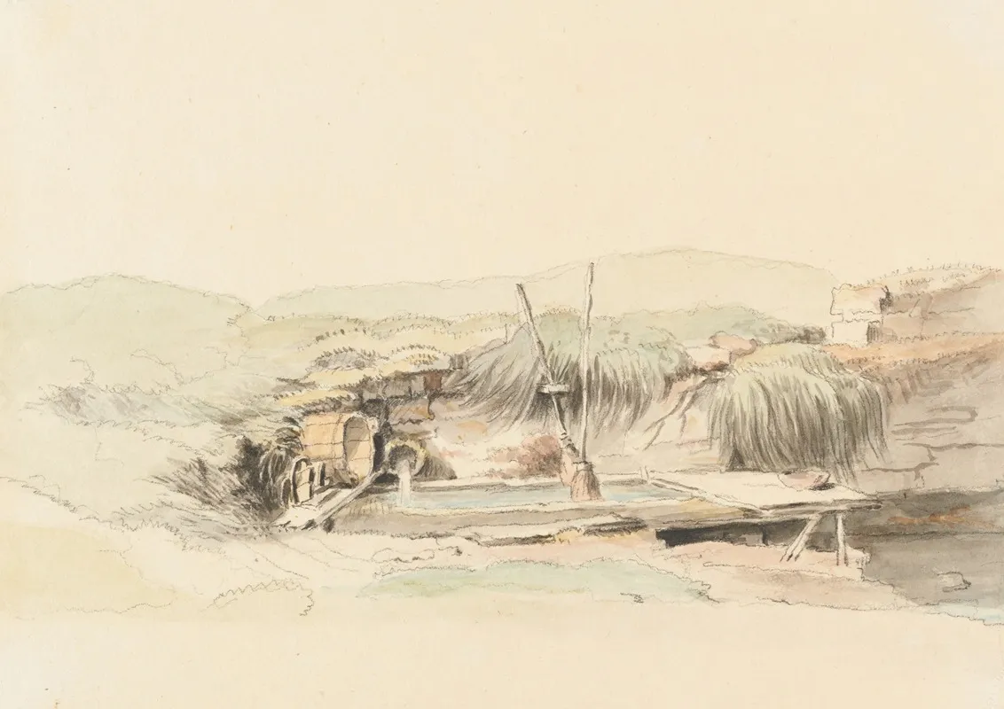 Landschaft Mit Brunnen 2