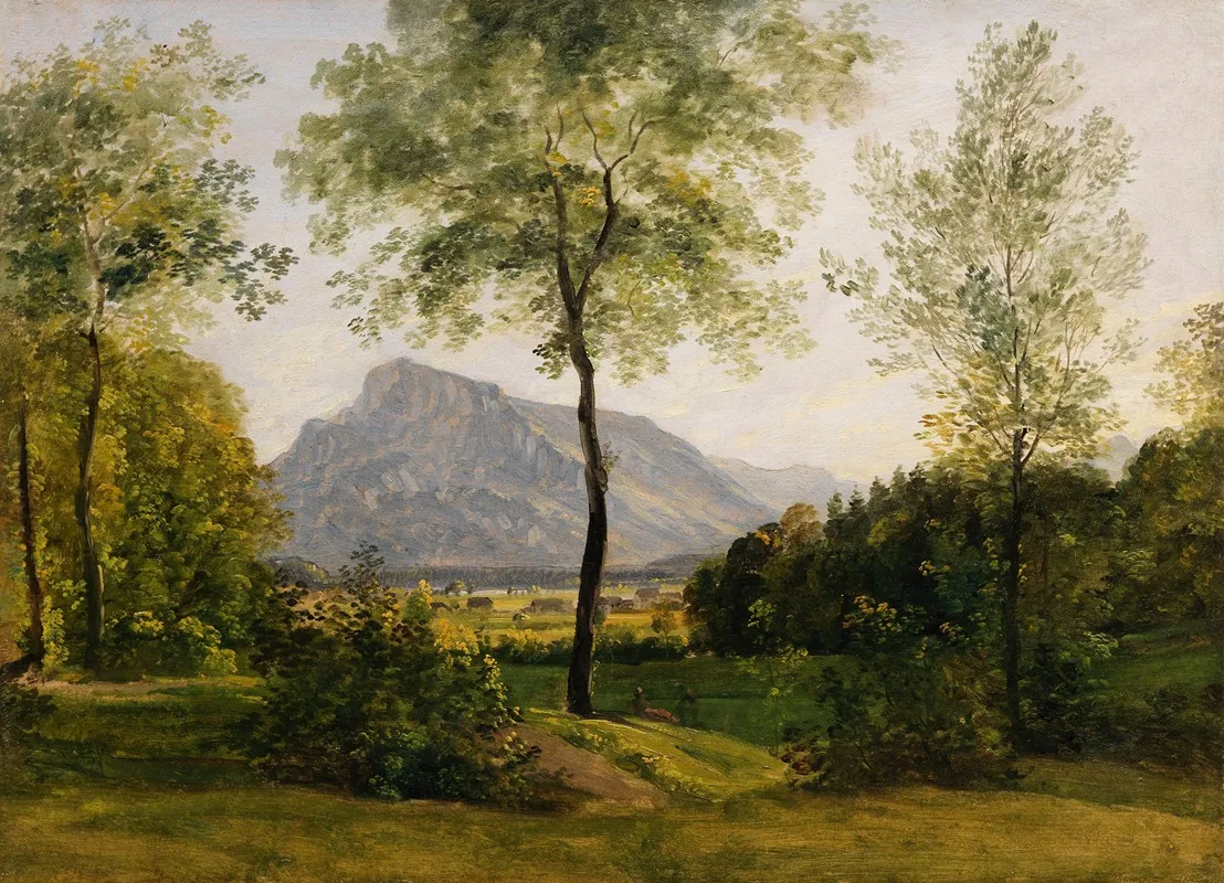 Landschaft Mit Dem Untersberg Bei Salzburg