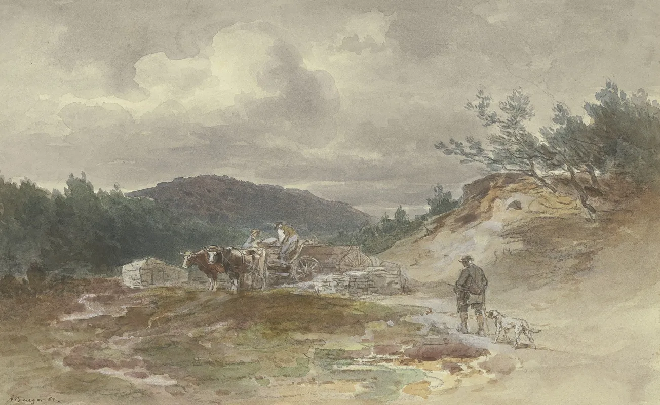 Landschaft Mit Ochsengespann