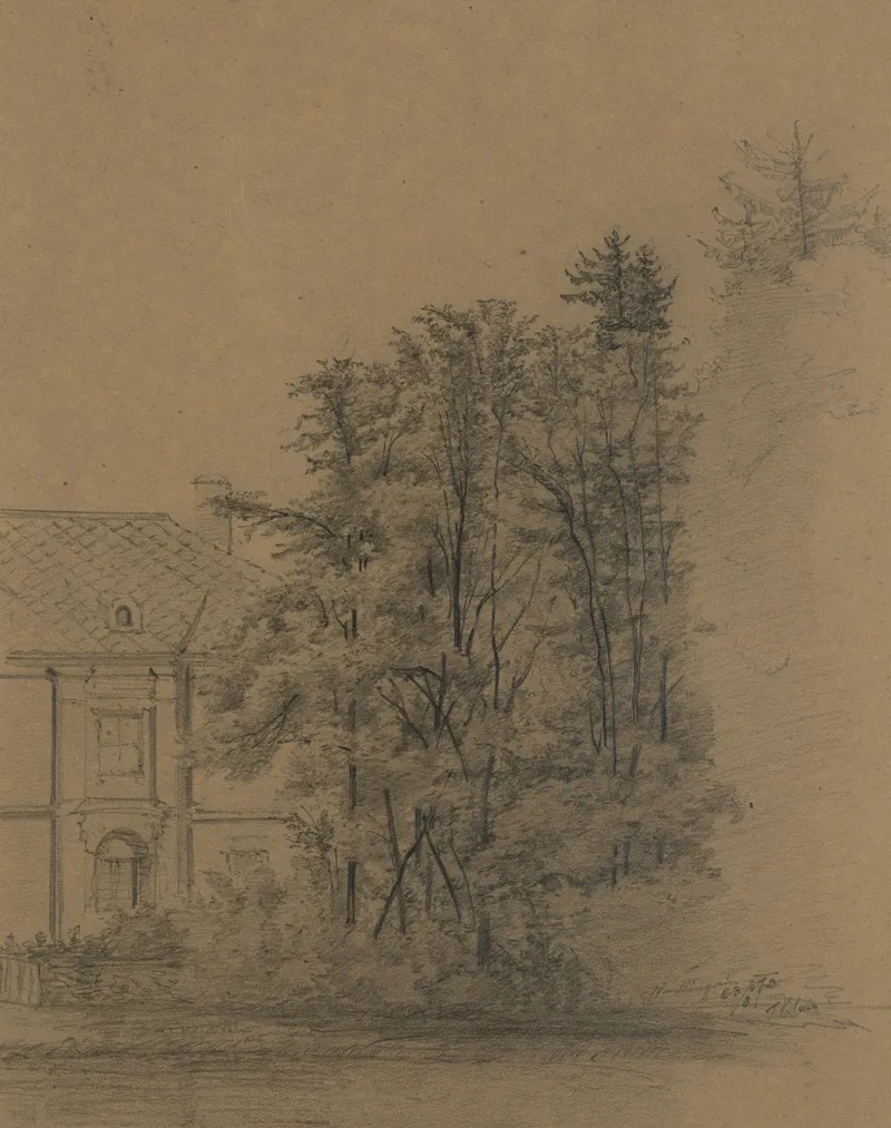 Landschaftmotiv Aus Weidlingau by Tina Blau - Canvas Print