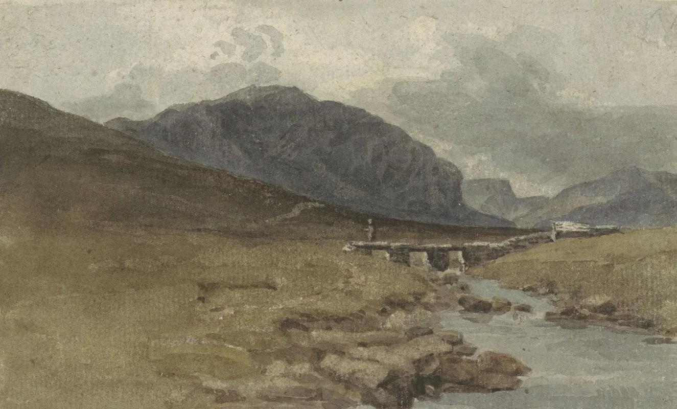 Landschap Bij Llyn Ogwen Caernarvonshire Wales