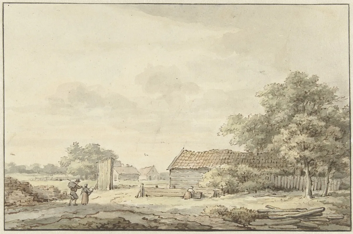 Landschap Met Boerderijen by Cornelis Buys - Canvas Print