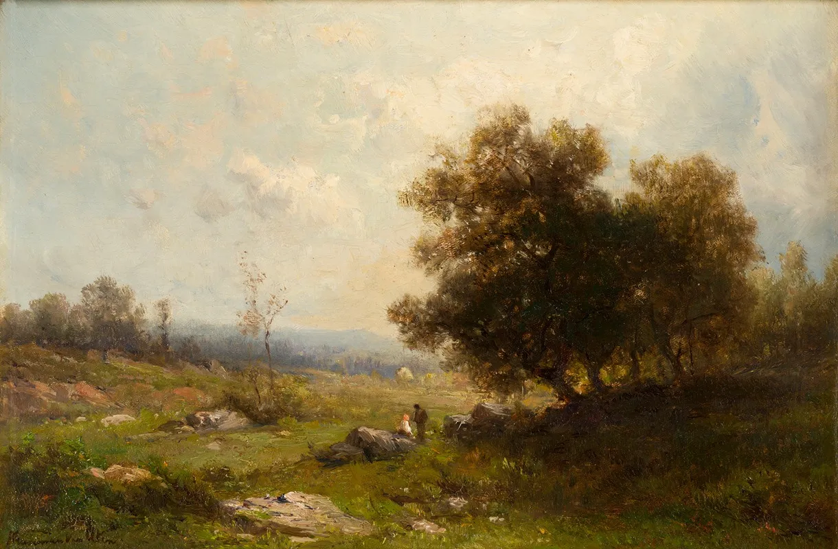 Landschap Met Geboomte