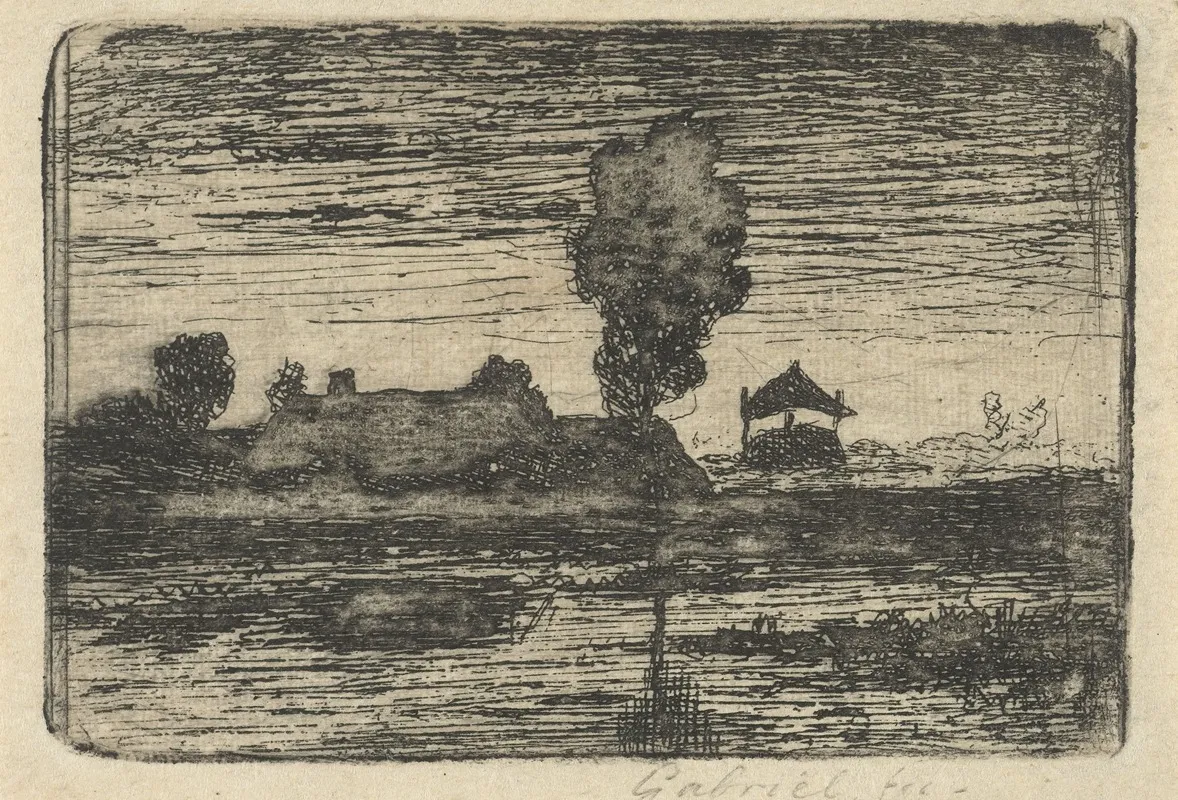 Landschap Met Hooiberg