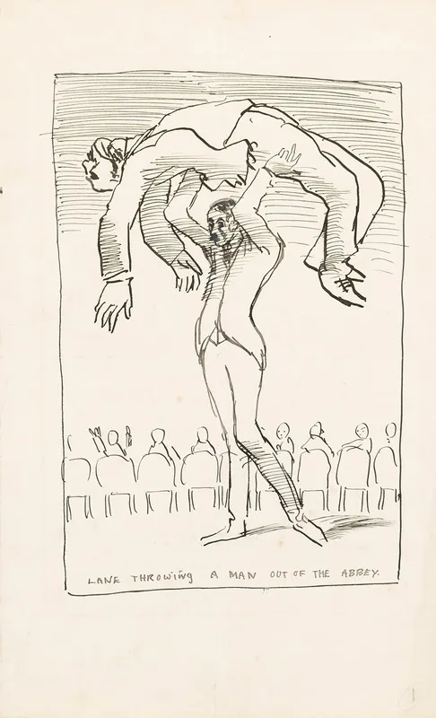 Lane Throwing A Man Out Of The Abbey