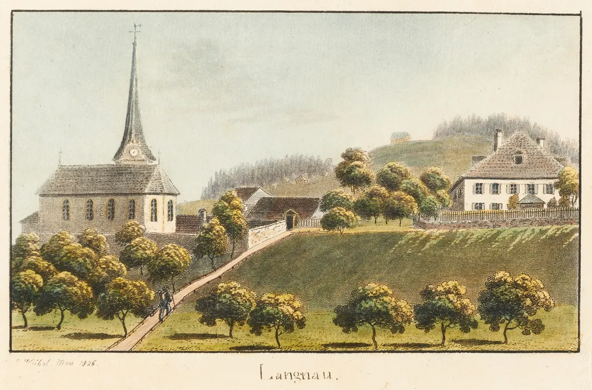 Langnau by Jakob Samuel Weibel - Canvas Print