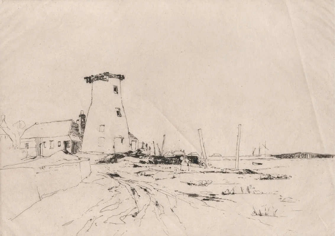 Langston Mill by Sir Frank Short - Canvas Print