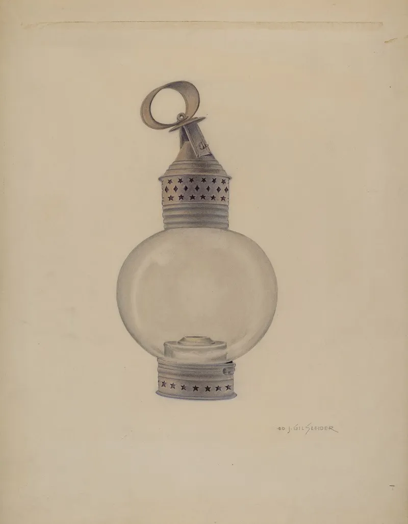Lantern 10 by E.J. Gilsleider - Canvas Print