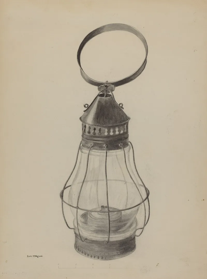 Lantern 12 by Edith Magnette - Canvas Print