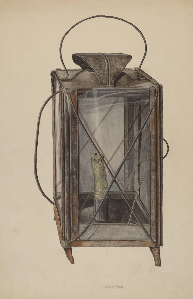Lantern For Candle by Albert Geuppert - Canvas Print