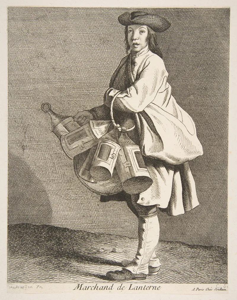Lantern Seller by Edmé Bouchardon - Canvas Print