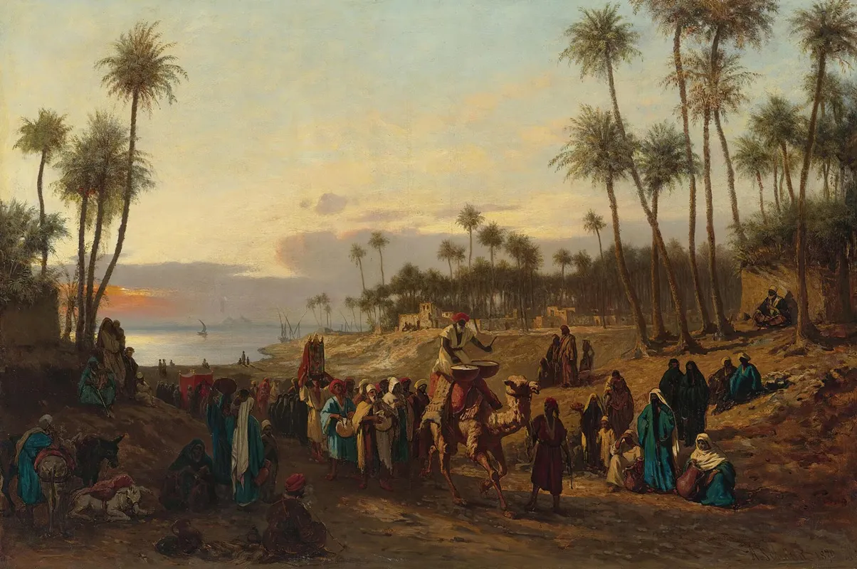 Larrivee De La Mariee by Alois Schönn - Canvas Print