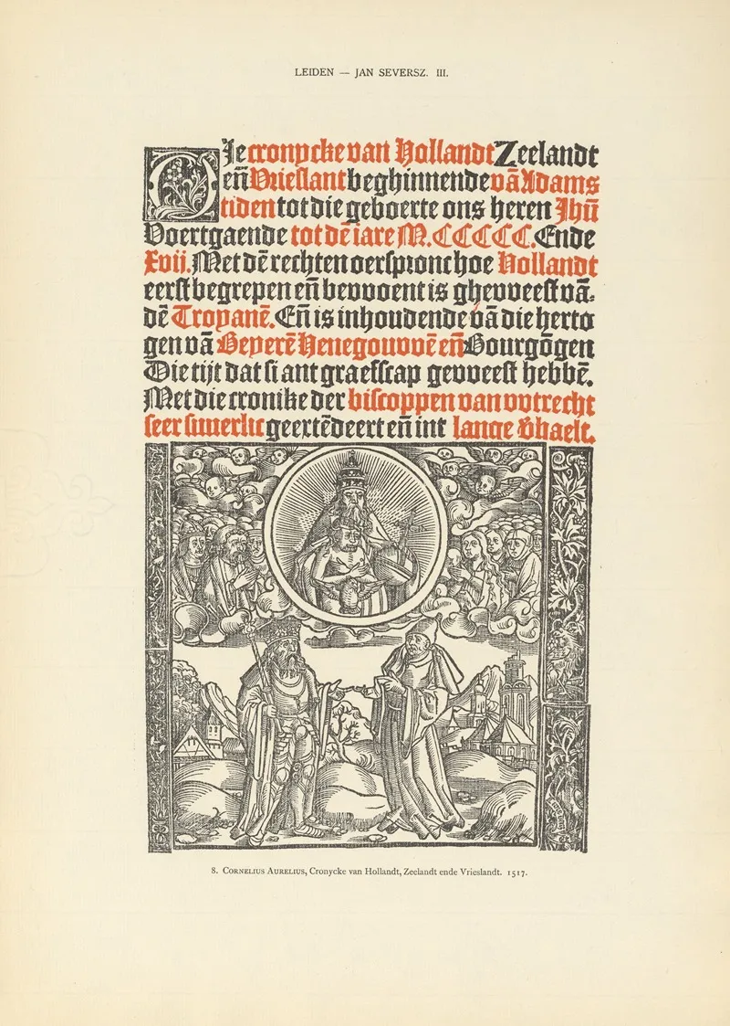 Lart Typographique Dans Les Pays Bas Pendant Les Annees 1500 A 1540 Pl 094 by Wouter Nijhoff - Canvas Print