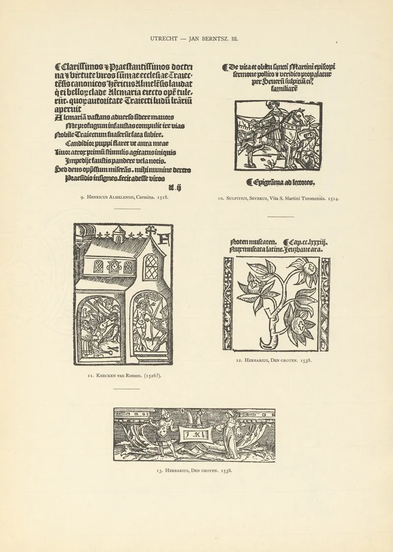 Lart Typographique Dans Les Pays Bas Pendant Les Annees 1500 A 1540 Pl 119 by Wouter Nijhoff - Canvas Print