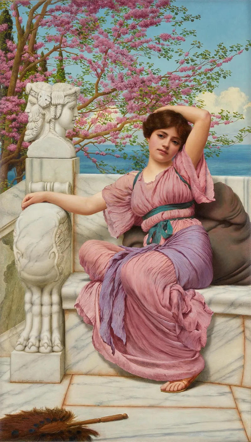 Lassitude 3 by John William Godward - Canvas Print