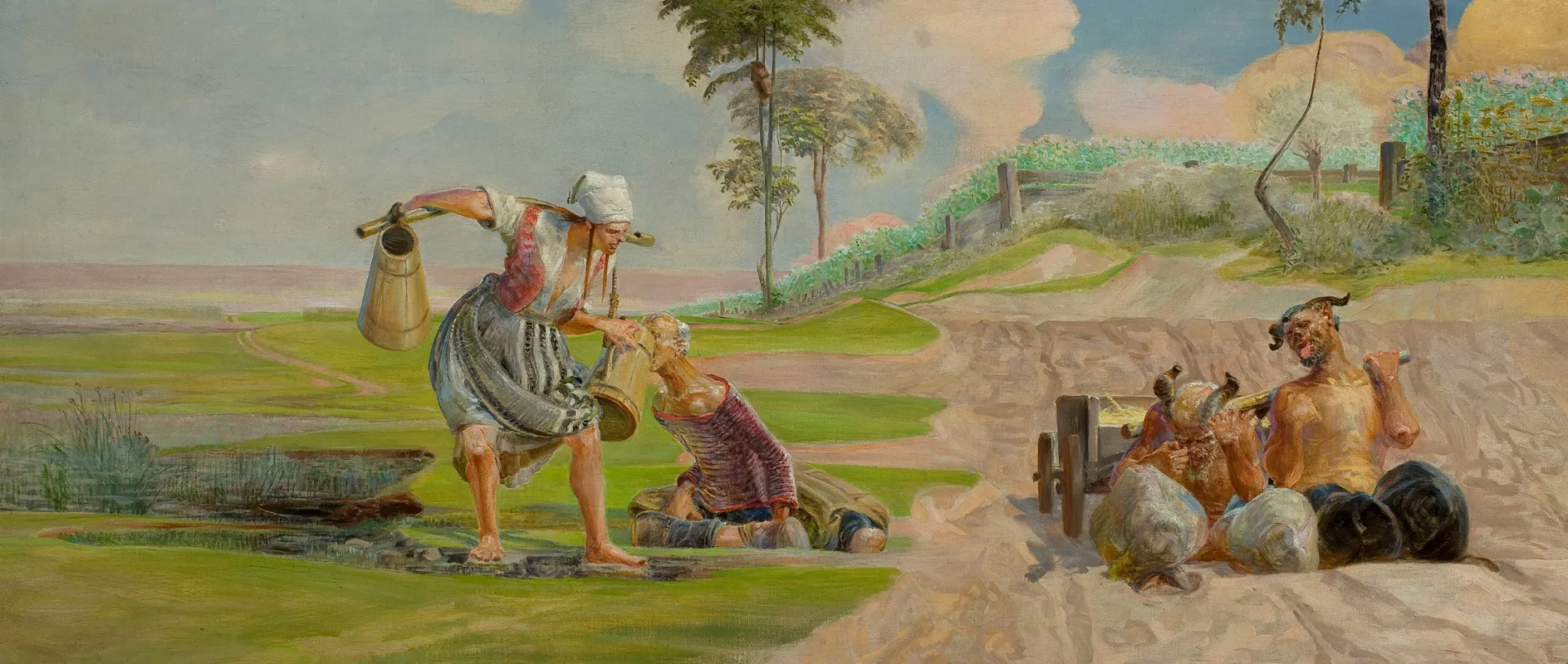 Last Drink by Jacek Malczewski - Canvas Print